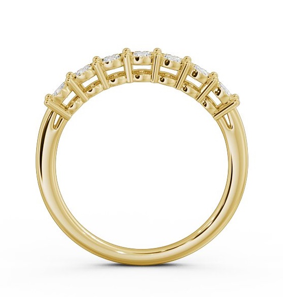Seven Stone Round Diamond Illusion Setting Style Ring 9K Yellow Gold SE17_YG_THUMB1 