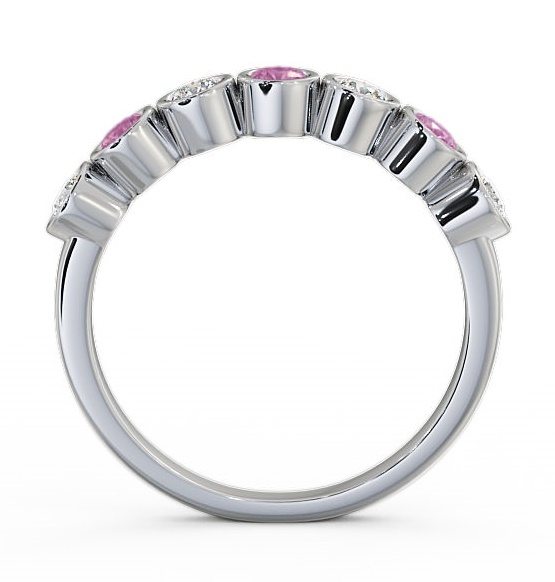 Seven Stone Pink Sapphire and Diamond 0.51ct Ring 18K White Gold SE6GEM_WG_PS_THUMB1 