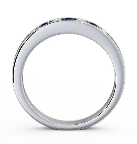 Seven Stone Blue Sapphire and Diamond 0.27ct Ring 18K White Gold SE8GEM_WG_BS_THUMB1 
