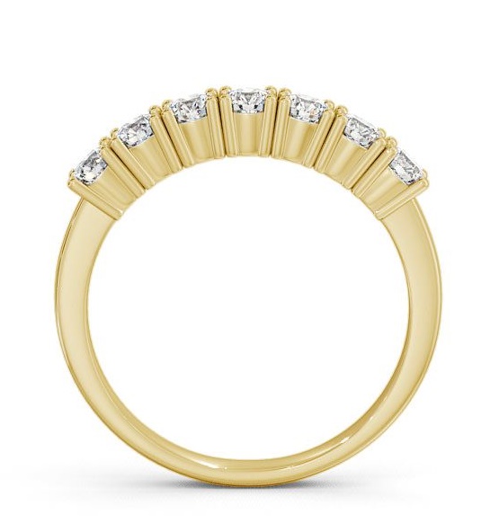 Seven Stone Round Diamond Prong Set Ring 18K Yellow Gold SE9_YG_THUMB1 