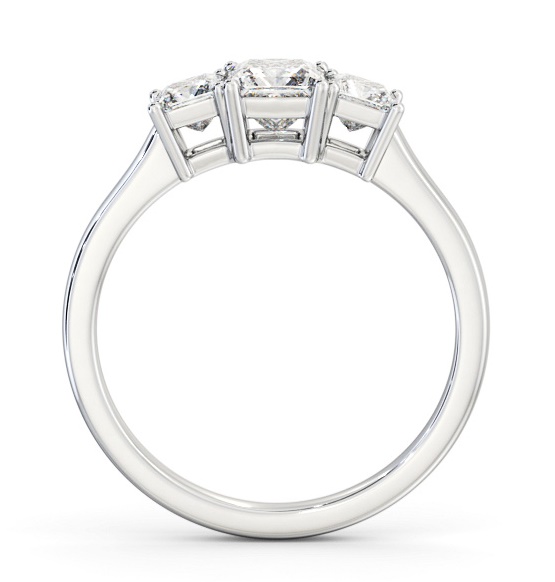 Three Stone Princess Diamond Trilogy Ring Platinum TH101_WG_THUMB1