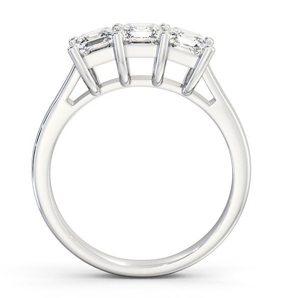 Three Stone Princess Diamond Trilogy Ring 18K White Gold TH17_WG_THUMB1 