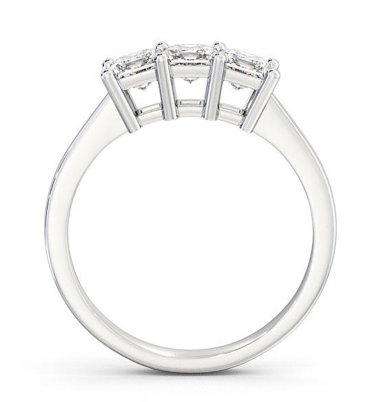 Three Stone Princess Diamond Trilogy Ring 18K White Gold TH6_WG_THUMB1 