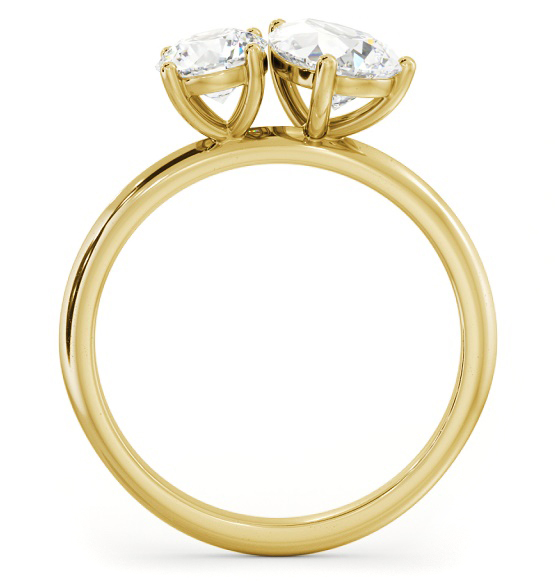 Toi et Moi Pear and Round Diamond Ring Set in 18K Yellow Gold tw11_yg_thumb1 