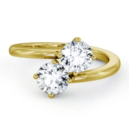 Toi et Moi Round Diamond Ring Set in 18K Yellow Gold tw13_yg_thumb2 
