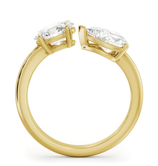 Toi et Moi Oval and Pear Diamond Ring Set in 18K Yellow Gold tw14_yg_thumb1 