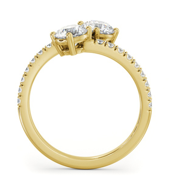 Toi et Moi Round Diamond Ring with Side Stones Set in 18K Yellow Gold tw15_yg_thumb1 