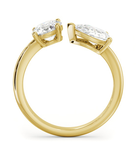 Toi et Moi Pear and Round Diamonds Set in 18K Yellow Gold tw1_yg_thumb1 