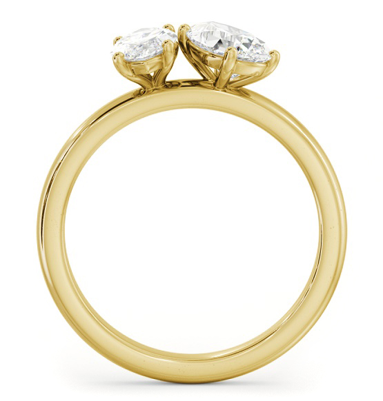Toi et Moi Pear and Marquise Diamond Ring Set in 18K Yellow Gold tw4_yg_thumb1 