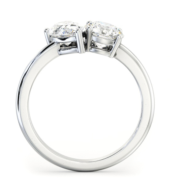 Toi et Moi Round and Pear Diamond Ring Set in 18K White Gold tw9_wg_thumb1 