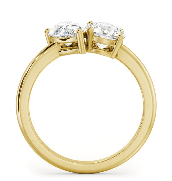 Toi et Moi Round and Pear Diamond Ring Set in 18K Yellow Gold tw9_yg_thumb1 