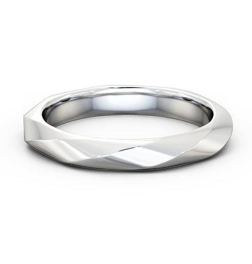 Ladies Textured Wedding Ring Platinum WBF16_WG_THUMB2 