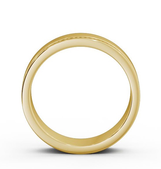 Ladies 0.18ct Round Diamond Channel Set Wedding Ring 9K Yellow Gold WBF17_YG_THUMB1 