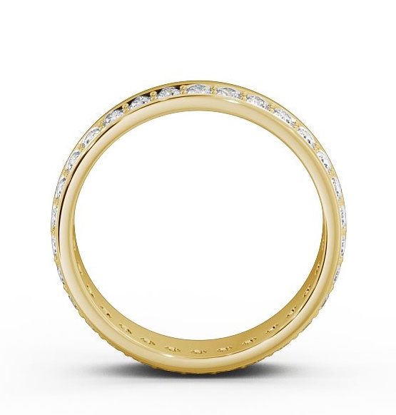 Ladies 0.60ct Round Diamond Full Eternity Wedding Ring 9K Yellow Gold WBF18_YG_THUMB1 