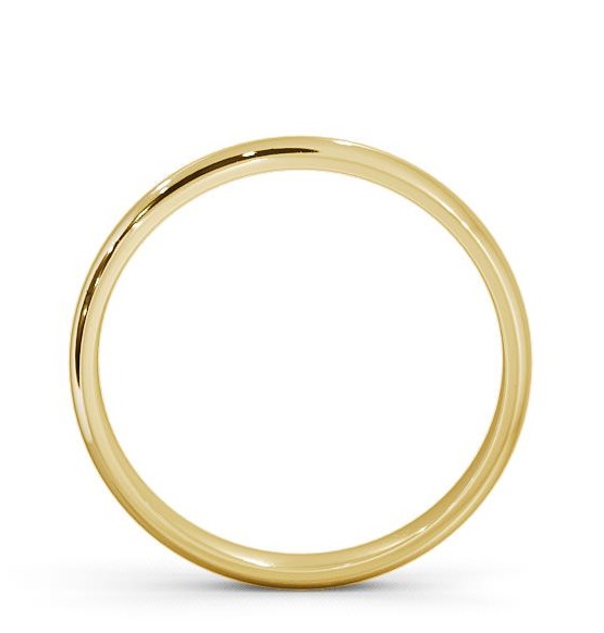 Ladies Plain D Shape Wedding Ring 9K Yellow Gold WBF1_YG_THUMB1 