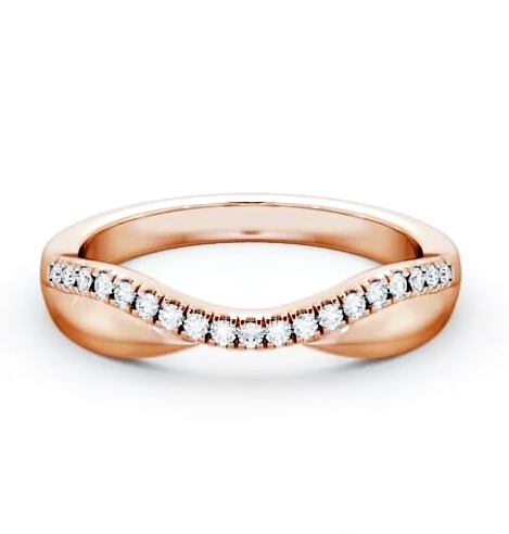 Curved 0.12ct Ladies Round Diamond Wedding Ring 9K Rose Gold WBF23_RG_thumb1.jpg