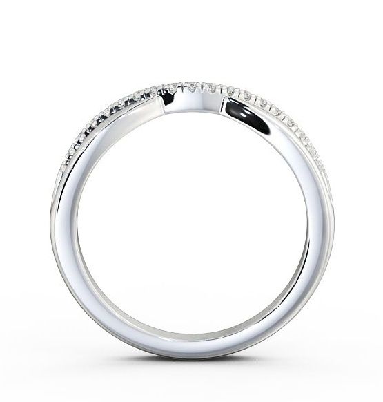 Curved 0.12ct Ladies Round Diamond Wedding Ring Platinum WBF23_WG_thumb1.jpg 