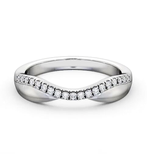 Curved 0.12ct Ladies Round Diamond Wedding Ring 9K White Gold WBF23_WG_thumb1.jpg
