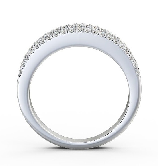 Ladies 0.77ct Round Diamond Glamorous Wedding Ring 18K White Gold WBF26_WG_THUMB1 