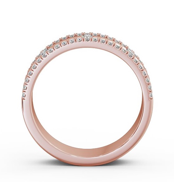Ladies 0.26ct Round Diamond Wedding Ring 18K Rose Gold WBF28_RG_THUMB1 