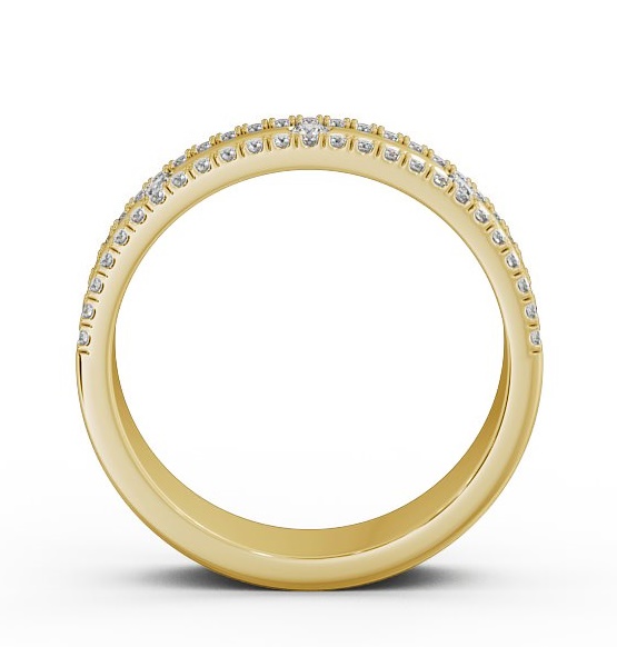 Ladies 0.26ct Round Diamond Wedding Ring 18K Yellow Gold WBF28_YG_THUMB1 