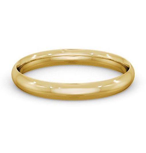 Ladies Plain Traditional Court Wedding Ring 9K Yellow Gold WBF2_YG_THUMB1