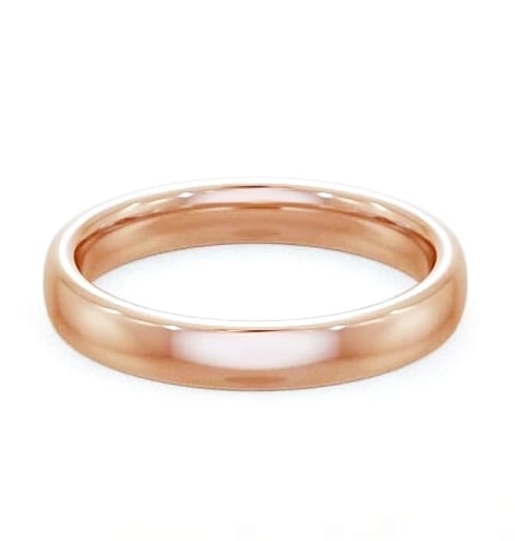 Ladies Plain Double Comfort Wedding Ring 9K Rose Gold WBF32_RG_THUMB2 