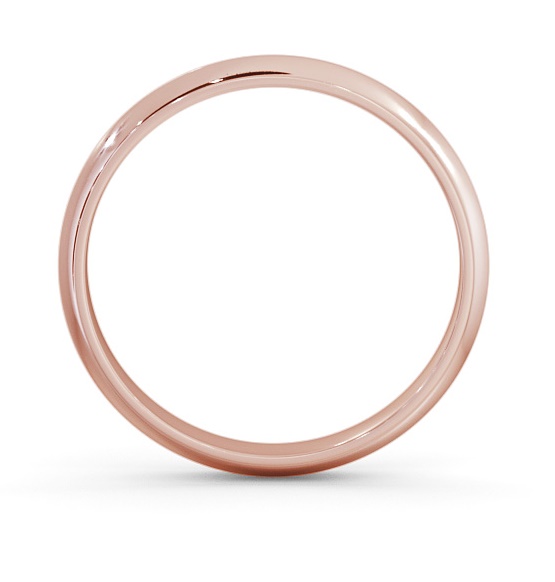 Ladies Plain Knife Edge Wedding Ring 18K Rose Gold WBF45_RG_THUMB1 