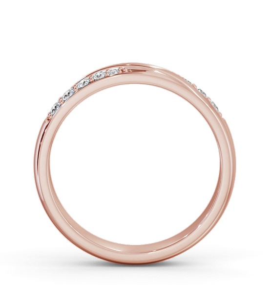 Ladies Round Diamond 0.15ct Wedding Ring 18K Rose Gold WBF47_RG_THUMB1 