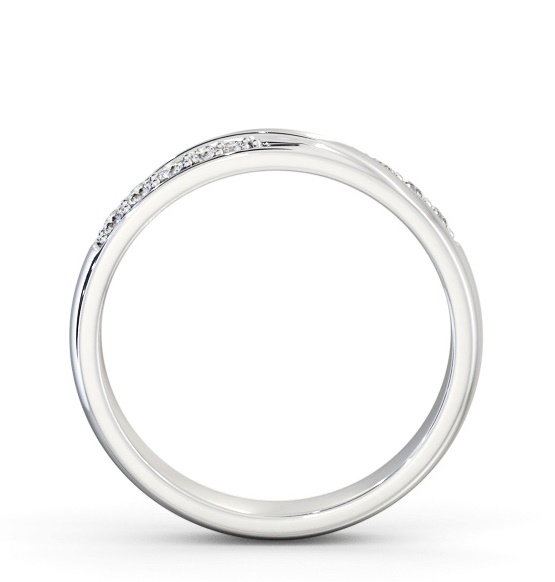 Ladies Round Diamond 0.15ct Wedding Ring Palladium WBF47_WG_THUMB1 