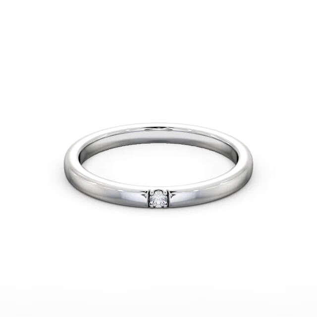 Ladies Diamond Wedding Ring 18K White Gold - Misha WBF48_WG_HAND