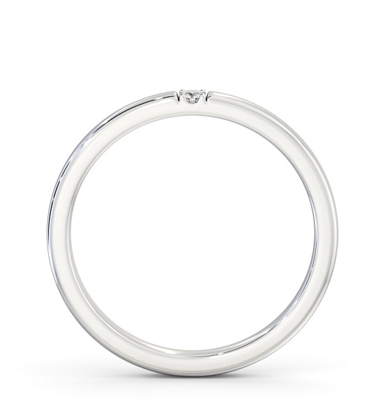 Ladies Single Round Diamond Wedding Ring 18K White Gold WBF48_WG_THUMB1 