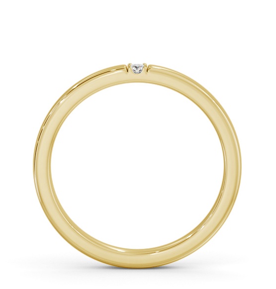Ladies Single Round Diamond Wedding Ring 18K Yellow Gold WBF48_YG_THUMB1 