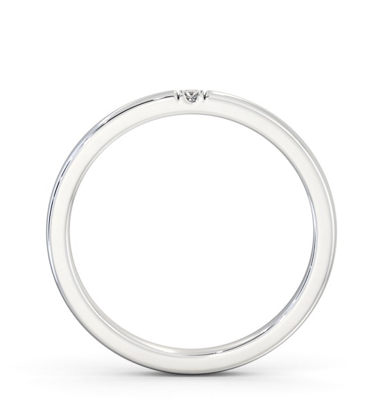 Ladies Single Princess Diamond Wedding Ring 18K White Gold WBF49_WG_THUMB1 