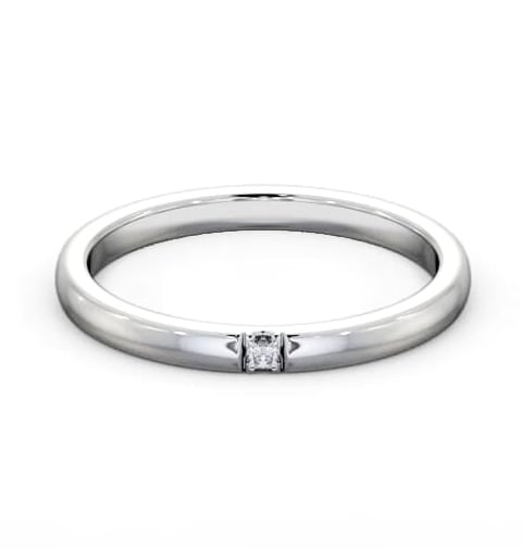 Ladies Single Princess Diamond Wedding Ring 9K White Gold WBF49_WG_THUMB2 