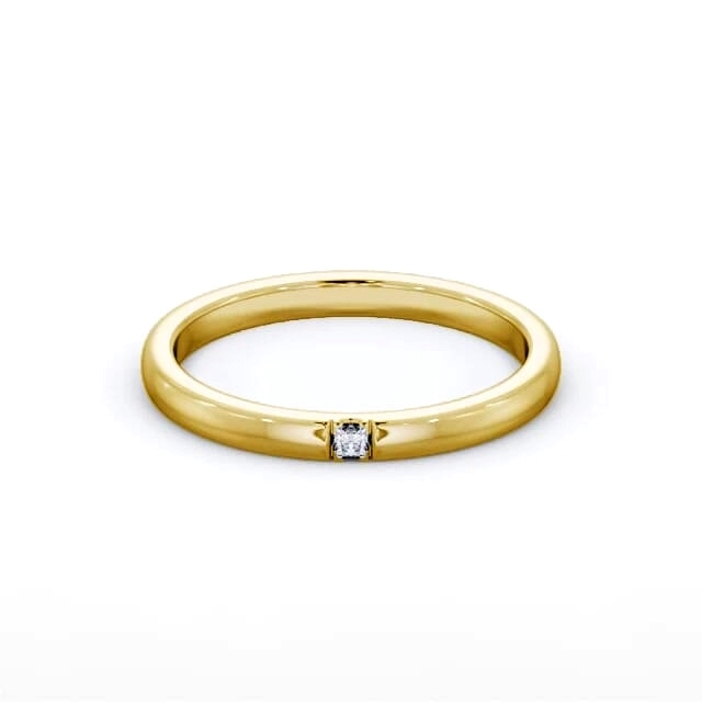 Ladies Diamond Wedding Ring 18K Yellow Gold - Blakely WBF49_YG_HAND