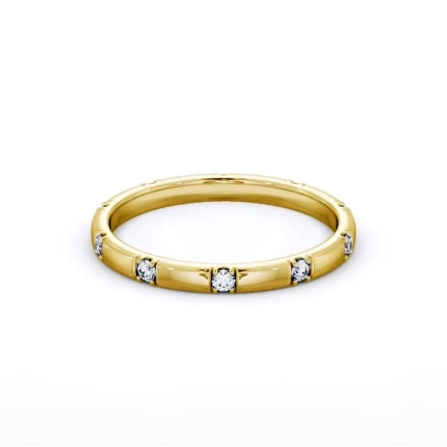 Ladies Diamond Wedding Ring 9K Yellow Gold - Adella WBF51_YG_HAND