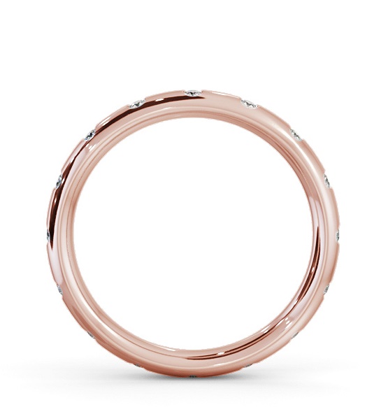 Ladies Multiple Round Diamond Court Profile Wedding Ring 18K Rose Gold WBF53_RG_THUMB1 