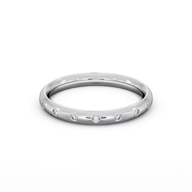Ladies Diamond Wedding Ring 18K White Gold - Skyler WBF53_WG_HAND