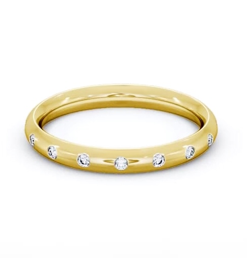 Ladies Multiple Round Diamond Court Profile Wedding Ring 18K Yellow Gold WBF53_YG_THUMB2 