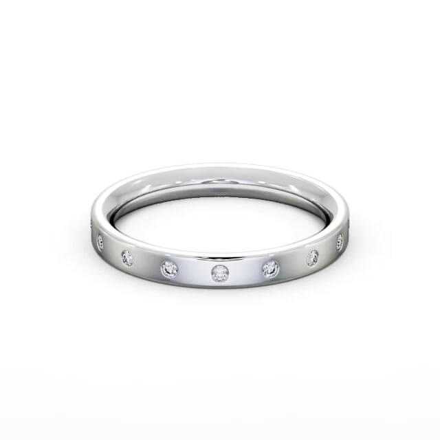 Ladies Diamond Wedding Ring 9K White Gold - Callaway WBF54_WG_HAND