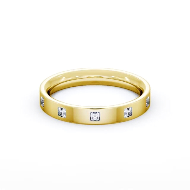 Ladies Diamond Wedding Ring 9K Yellow Gold - Avielle WBF55_YG_HAND