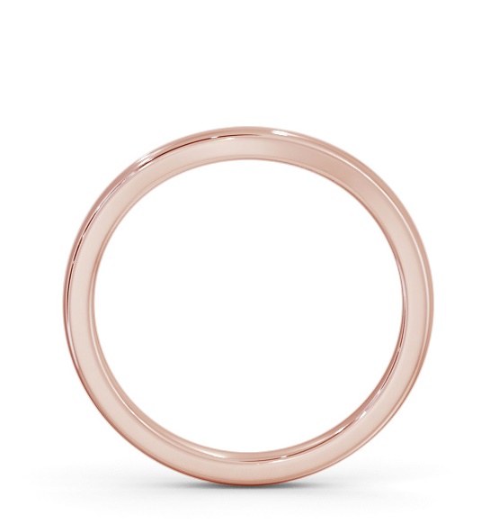 Ladies Plain Curved Wedding Ring 9K Rose Gold WBF59_RG_THUMB1 