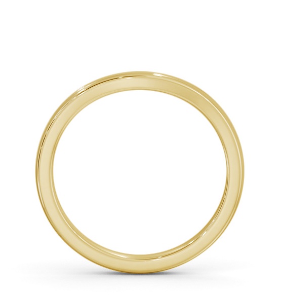 Ladies Plain Curved Wedding Ring 18K Yellow Gold WBF59_YG_THUMB1 