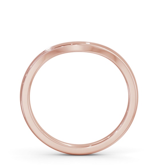 Ladies Plain Curved Wedding Ring 9K Rose Gold WBF60_RG_THUMB1 
