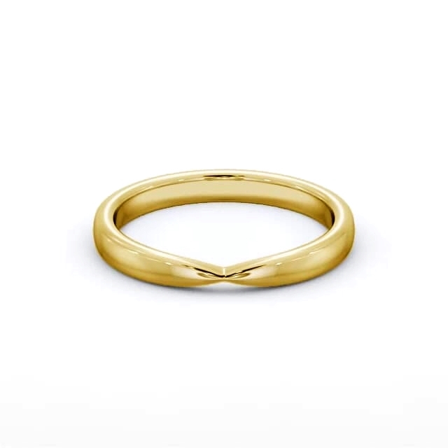 Ladies Plain Wedding Ring 9K Yellow Gold - Brook WBF61_YG_HAND