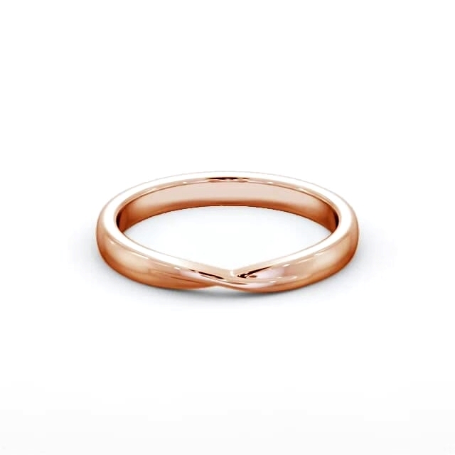 Ladies Plain Wedding Ring 18K Rose Gold - Selina WBF62_RG_HAND