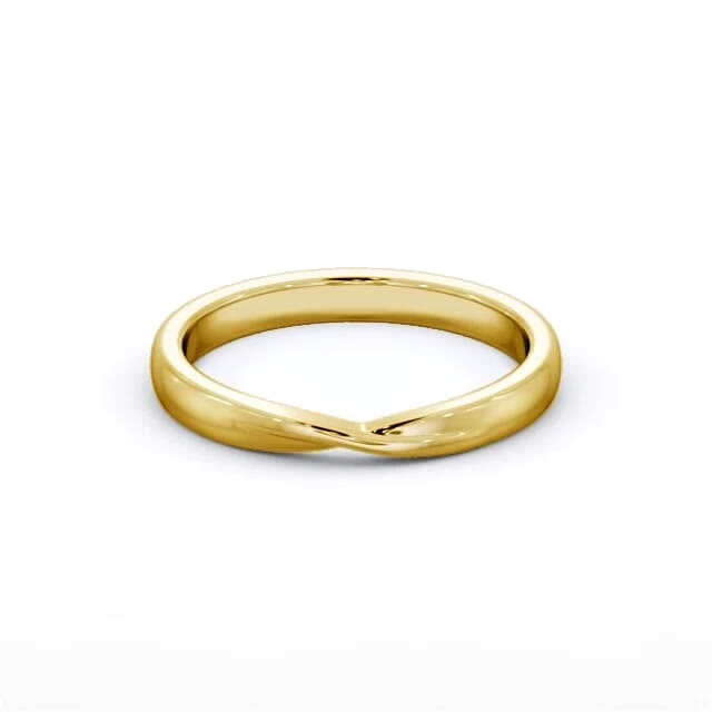 Ladies Plain Wedding Ring 9K Yellow Gold - Selina WBF62_YG_HAND