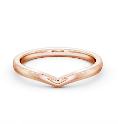 Ladies Plain Wishbone Wedding Ring 9K Rose Gold WBF63_RG_THUMB2 