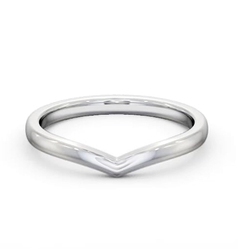 Ladies Plain Wishbone Wedding Ring 18K White Gold WBF63_WG_THUMB2 